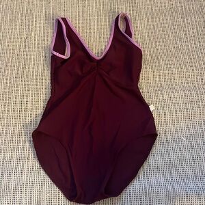 Class Inn Plum Tank Leotard Small
